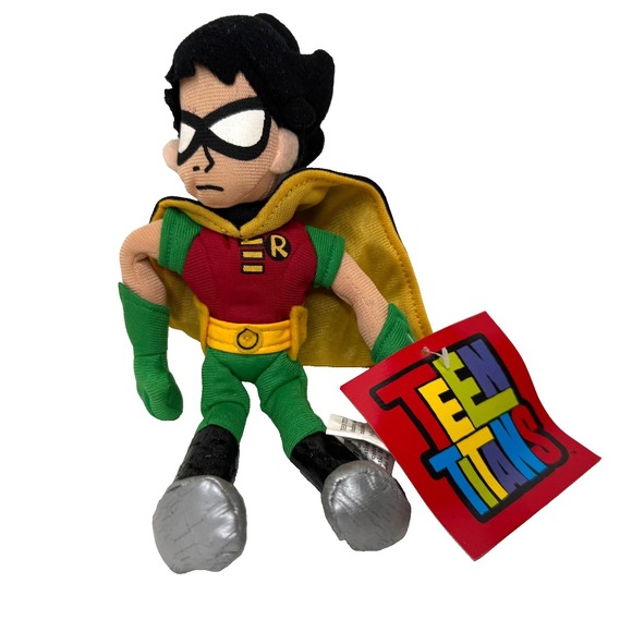 Teen Titans Other - Teen Titans Robin Plush Doll Stuffed Toy Cartoon Network/ DC Comics 10"